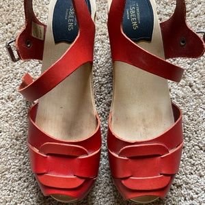 Swedish Hasbeens Peep Toe size 40